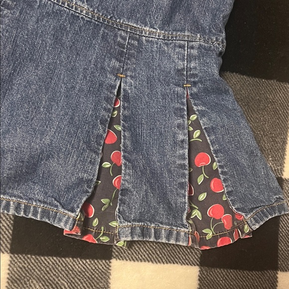 Gymboree Vintage (2005) Denim Dress with Cherry Accents Very Cherry Collection 6 - Picture 5 of 13